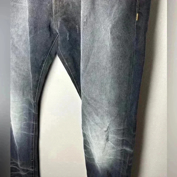 Fourth of November Jeans NWT Men’s 34 x 34 Jeans Black Stonewashed Distressed - Picture 6 of 16